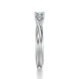 Pierścionek z białego złota z diamentem AJPZ_132